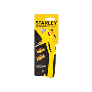 STANLEY, 3 1/4 in/6 1/2 in, Steel, Folding Safety Knife - 33TC02