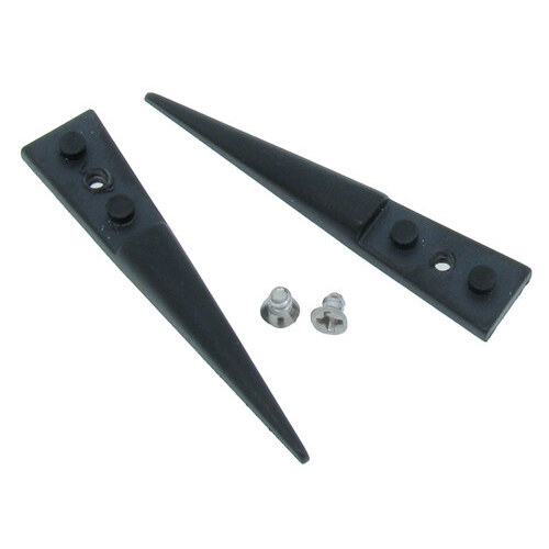 Excelta 162BRTX Utility Tweezer Tips Plastic Straight Tip 0.4" Tip