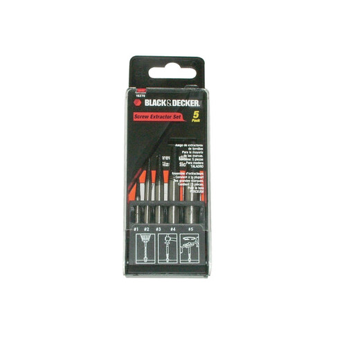 Screw Extractor Set, 5-Piece