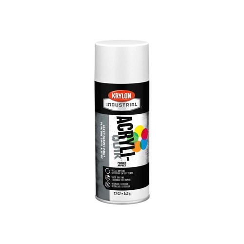 00760 White Acrylic Enamel Paint Primer - 12 oz Aerosol Can - 12 oz Net Weight