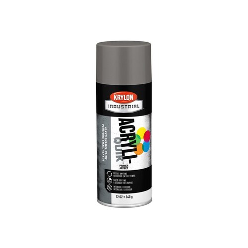 Krylon Industrial K01318A07 00791 Gray Acrylic Enamel Paint Primer 12
