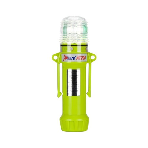 939-AT290 White Safety Beacon - (4) x AA Alkaline Batteries Powered - 8" Height - 1.6" Overall Diameter