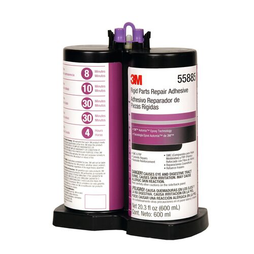 3M Rigid Parts Repair Adhesive, 55885, 600 mL, 4 per case