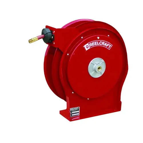 Reelcraft Industries 5650 OLP 5000 Series Hose Reel - 50 ft Hose Included - Spring Drive Red