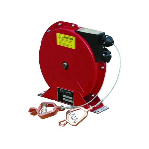 G Series Static Discharge Grounding Reel - 50 ft Cable Included - Spring Drive - 35 ft plus dual 15 ft Total extension 50 ft