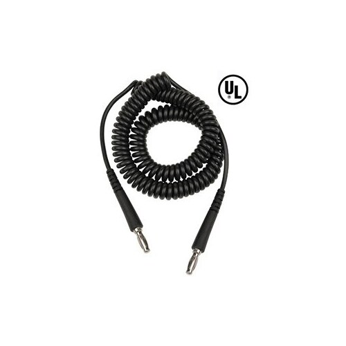 Common Ground, Low Profile Coiled ESD Grounding Cord - 12 ft Length - 4 mm Snap