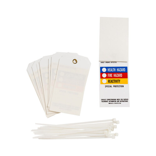 Polyester Right To Know Tag - 3" Width - 5 3/4" Height - B-851