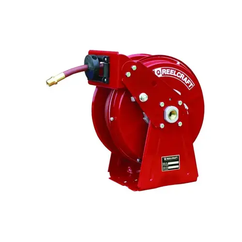 DP5000 Series Hose Reel - 50 ft Hose Included - Spring Drive Red