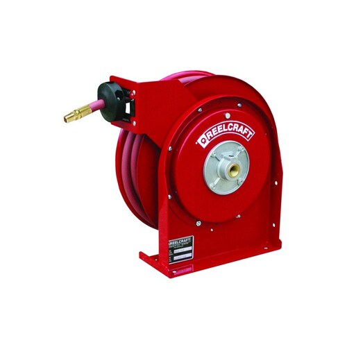 4000 Series Hose Reel - 20 ft Hose Included - Spring Drive Red