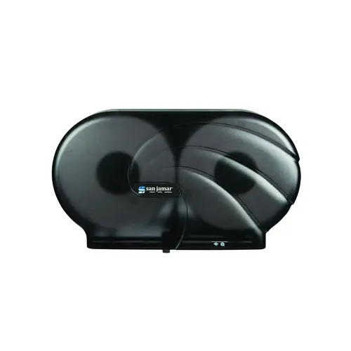 SAN JAMAR R4090TBK Toilet Tissue Dispenser Twin 9 JBT Dispenser Oceans Black Pearl