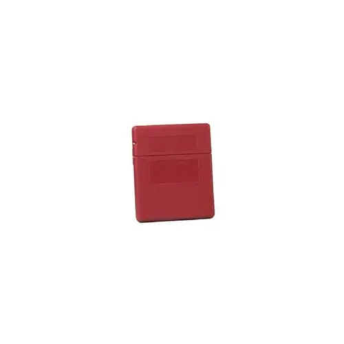 Red Polyethylene Flip Top Document Storage Box - 10.25" Width - 12.5" Height