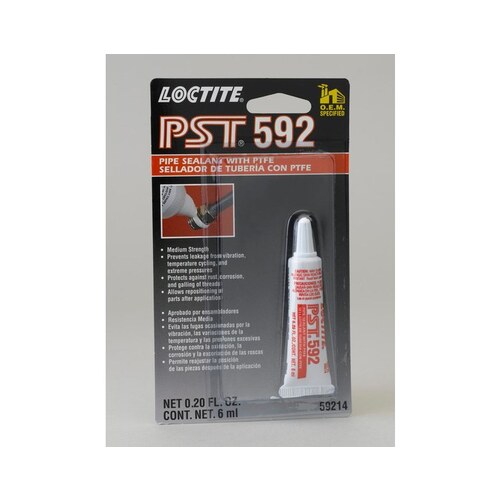 Loctite 59214, IDH88567 592 Thread Sealant White Liquid 6 ml Tube