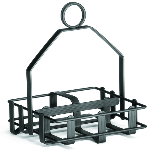 TABLECRAFT 609RBK SALT & PEPPER SUGAR PACKET RACK BLACK