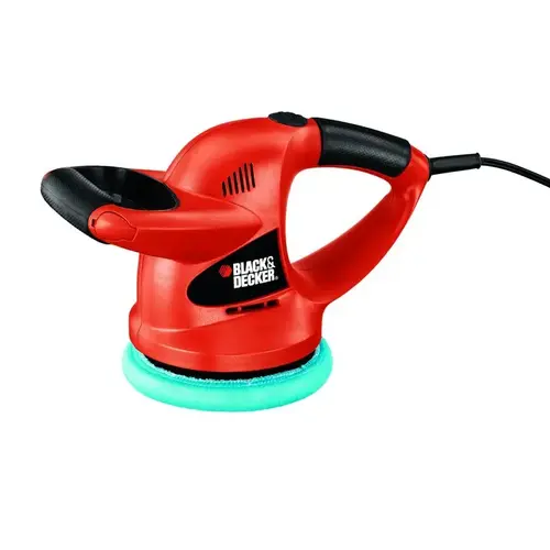 Random Orbit Waxer/Polisher, 0.5 A, 4400 rpm Speed, 1-Speed, Comfort Grip Handle