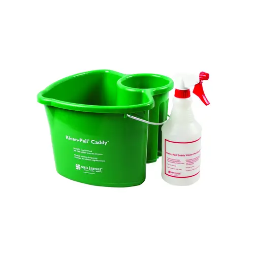 SAN JAMAR KP500 PAIL KLEEN CADDY WITH SPRAY BOTTLE