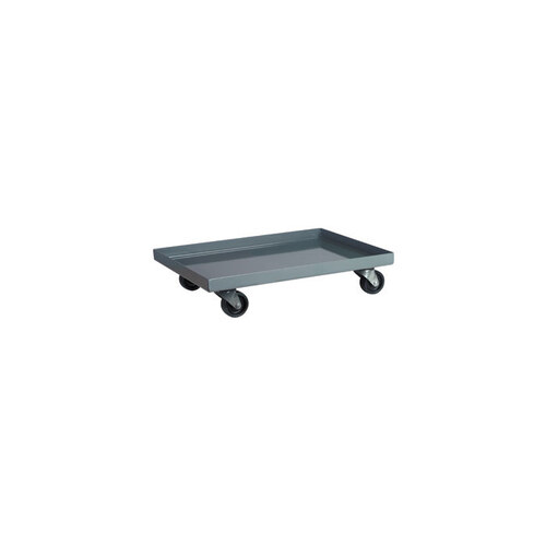 900 lb Steel 13 ga Dolly - 24" Overall Length - 18" Width - 5 1/2" Height - 3" Casters