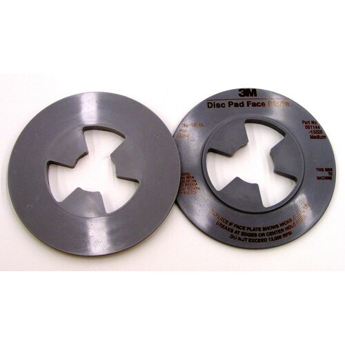 3M 13325 Disc Pad Face Plate, 4-1/2 in Dia, Retainer Nut Attachment