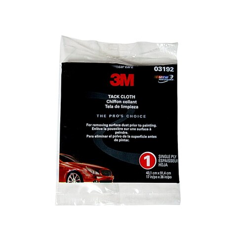 3M 03192 Tack Cloth, 36 x 17 in, White