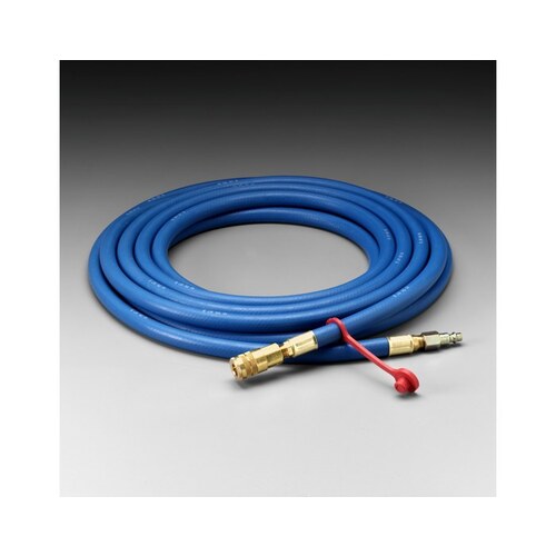 Straight Supplied Air Respirator Hose, 3/8 in Dia x 25 ft L, Rubber, Blue