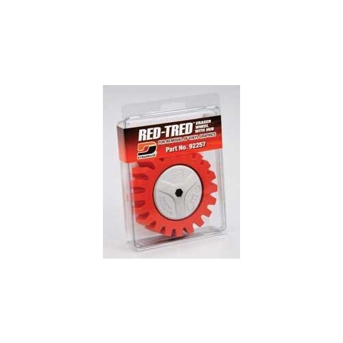 Dynabrade 92257 4" (102 mm) Dia. x 1-1/4" (32 mm) Wide RED-TRED Eraser Wheel