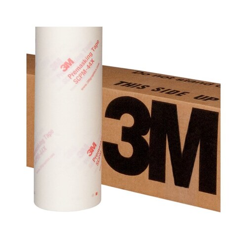 SCPM-44X Series Premasking Tape, 100 yd x 24 in, 5 mil THK, Clear
