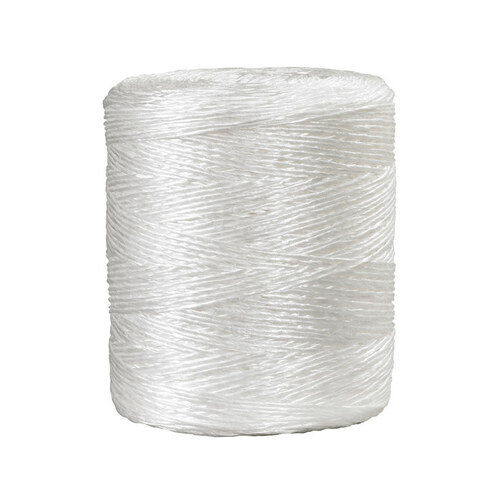 Shipping Supply TWT180 White Polypropylene Tying Twine - 3-Ply Thick