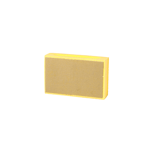 Molded Foam Diamond Faced Rubbing Block 90 x 55 mm Yellow