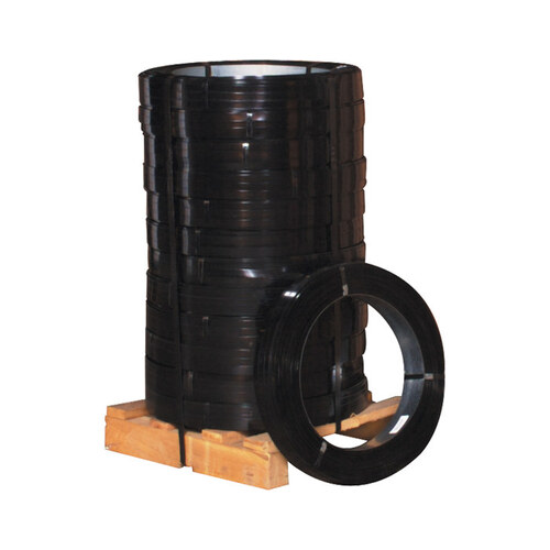 Black Steel Strapping - 2050 ft x 0.625"