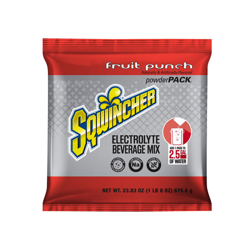SQWINCHER CORP X357-M3600-XCP32 23.83 oz Fruit Punch Powder Mix - pack of 32