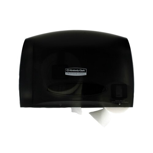 Kimberly-Clark 9602 2 Full Standard Roll Gray Bathroom Tissue Dispenser - 2 Full Standard Roll Capacity - 9.75" Overall Length - 14.25" Width
