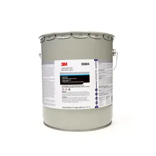 3M 05804 Lightweight Body Filler, 5 gal Pail, Blue/Gray, Paste