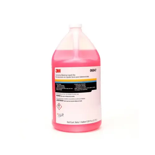 Overspray Masking Liquid-Dry, 1 gal Can, 32 g/L VOC Red