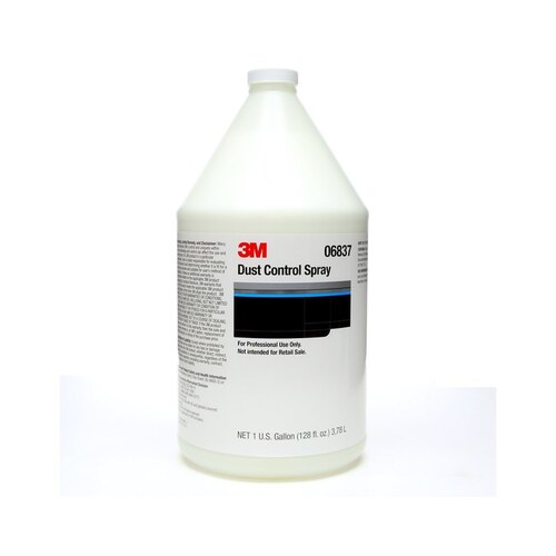 3M 06837 6837 Dust Control Spray, 1 gal Bottle, White, Liquid