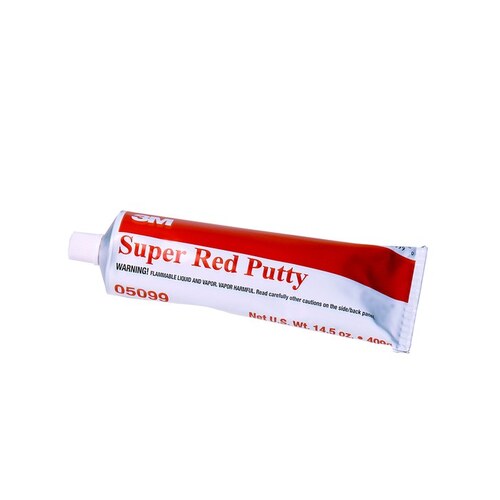 3M 05099 Super Red Putty, 14.5 oz Tube, Red, Paste