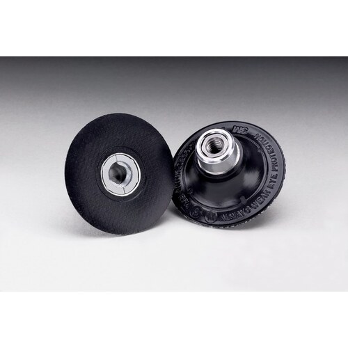 450 Series Regular Disc Pad, 2 in Dia, 1/4 in - 20 TPI Arbor, Roloc TR Attachment Black