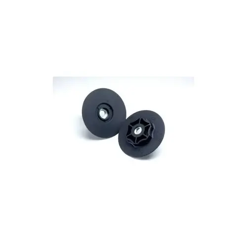 Retainer Nut Back-Up Pad, 4-1/2 in Dia, 5/8 in - 11 TPI Arbor, TN Attachment Black