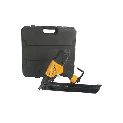 Metal Connector Nailer, 53 Magazine, 35 deg Collation, Paper Tape Collation, 7.7 cfm/Shot Air Yellow