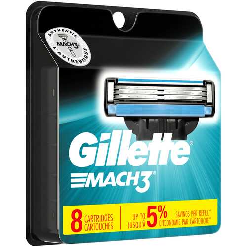 GILLETTE 37975 GILLETTE MACH III 8CT CARTRIDGE