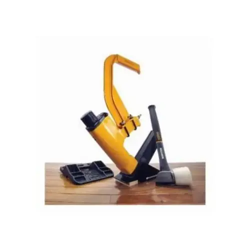 Flooring Stapler Kit, 1/2 in W Crown, 1-1/2 to 2 in L Leg, 92 Magazine, 420 in-lb Air Black/Gold