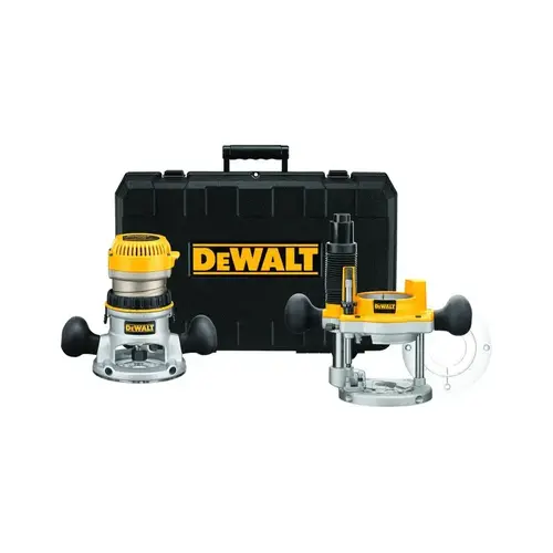 Fixed Base Router Combination Kit, 12 A, 8000 to 24,000 rpm Load Speed, 2-1/2 in Max Stroke