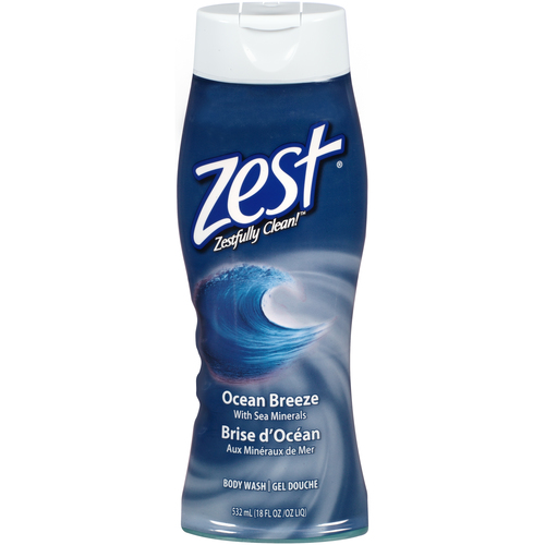 ZEST 901021 Zest Body Wash Ocean Breeze, 18 Fluid Ounces