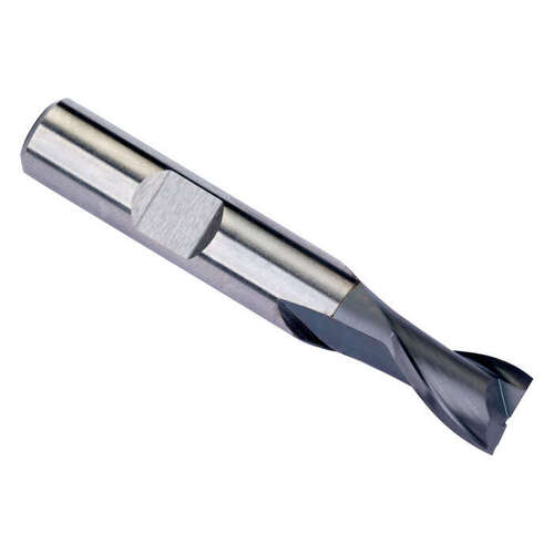 C126 - 9.5 mm Dia. High-Speed Powder Metallurgy Steel Slot Drill - 61 mm Length