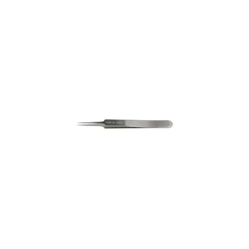 Erem 5SASL Utility Tweezers - Stainless Steel Straight Tip - 4.528" Length