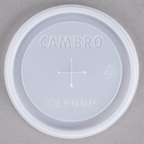 CAMBRO CL900P190 Disposable Lid For Colorware Tumblers Translucent Disposable Lid fits Cambro Colorware Tumblers 900P
