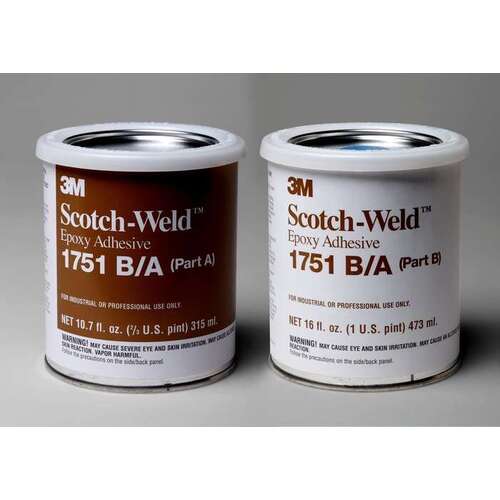 3M 62175154301 Gray TwoPart Epoxy Adhesive Base & Accelerator (B/A