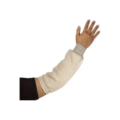 PIP 42-215 White Cotton/Terry Cloth Cut-Resistant Arm Sleeve - 15" Length
