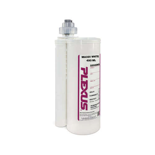 Plexus 32000 MA320 White TwoPart Methacrylate Adhesive 380 ml Cartridge