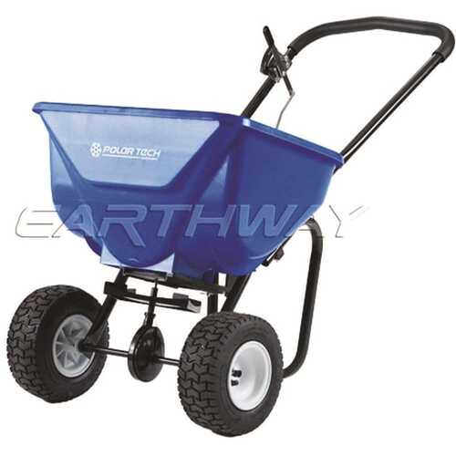 EARTHWISE 90950 High Output Broadcast Spreader with Pneumatic Tires