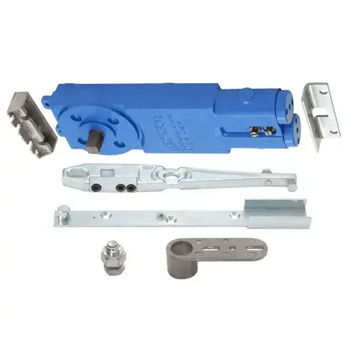 Adjustable Spring Power 7/8" Extended Spindle 90 Degree Non Hold-Open Overhead Concealed Closer With "WDS" Wood Door Side-Load Hardware Package