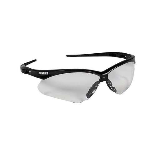 Jackson Safety 25676-XCP12 GLASSES SAFETY BLK W/CLR LENS - pack of 12